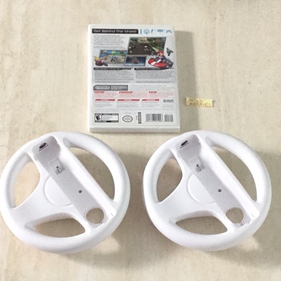 Mario Kart Wii & Wheels Nintendo Wii Game 2 Racing Wheel - Picture 5 of 11